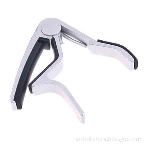 Guitar Capo, Made of Aluminum-alloy, silver or black color, OEM Available
